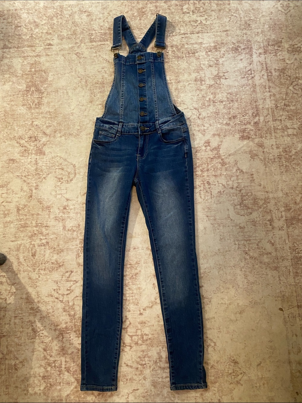 Copper Key Denim Overalls small